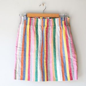 J Crew Rainbow Skirt